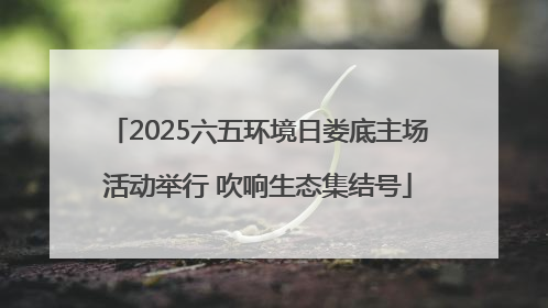 2025六五环境日娄底主场活动举行 吹响生态集结号