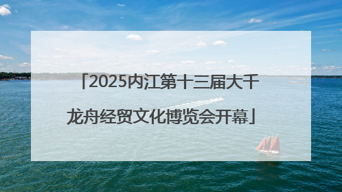 2025内江第十三届大千龙舟经贸文化博览会开幕