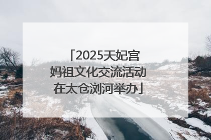2025天妃宫妈祖文化交流活动在太仓浏河举办