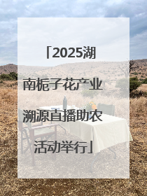 2025湖南栀子花产业溯源直播助农活动举行