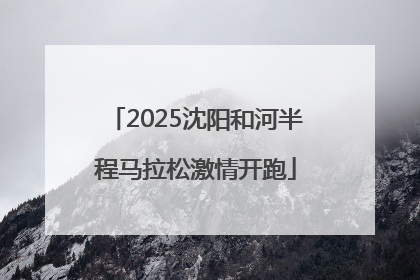 2025沈阳和河半程马拉松激情开跑