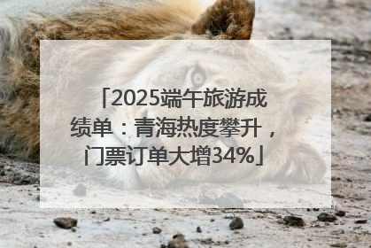 2025端午旅游成绩单：青海热度攀升，门票订单大增34%
