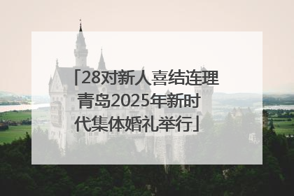 28对新人喜结连理 青岛2025年新时代集体婚礼举行