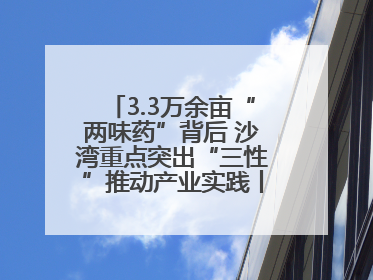 3.3万余亩“两味药”背后 沙湾重点突出“三性”推动产业实践丨新闻发布最前线