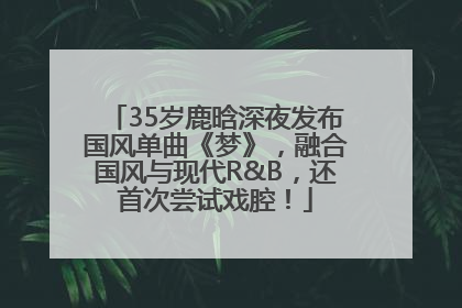 35岁鹿晗深夜发布国风单曲《梦》，融合国风与现代R&B，还首次尝试戏腔！
