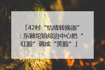 42村“情绪转换器”：东棘坨镇综治中心把“红脸”调成“笑脸”