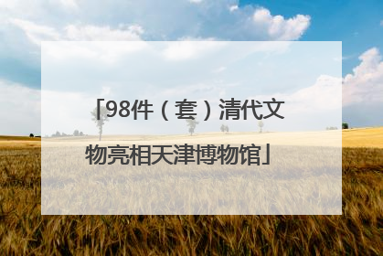 98件（套）清代文物亮相天津博物馆