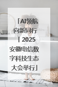 AI领航 向新同行丨2025安徽电信数字科技生态大会举行