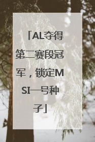 AL夺得第二赛段冠军，锁定MSI一号种子