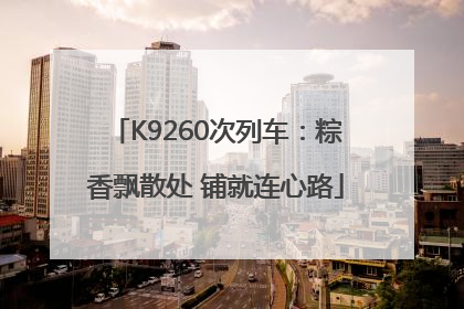 K9260次列车：粽香飘散处 铺就连心路