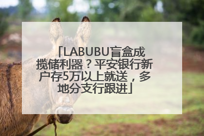 LABUBU盲盒成揽储利器？平安银行新户存5万以上就送，多地分支行跟进